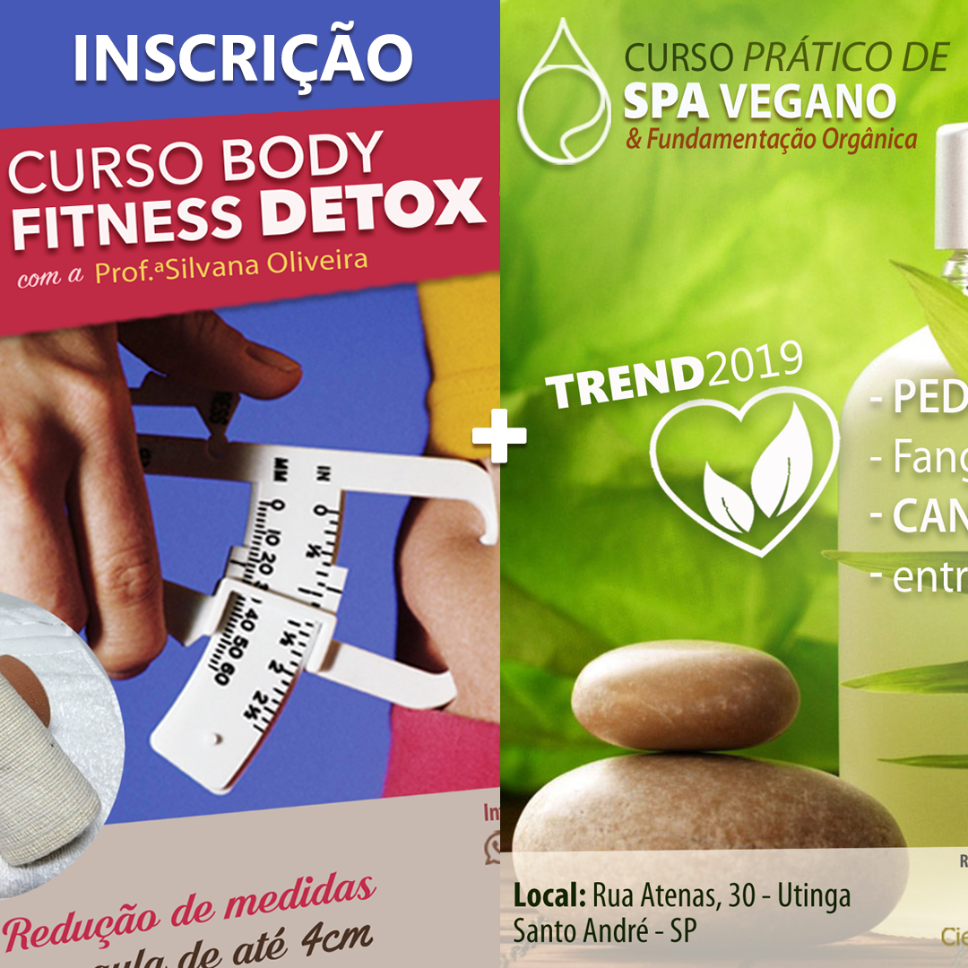 INSCRIÇÃO CURSOS: BODY FITNESS DETOX + Prático SPA VEGANO